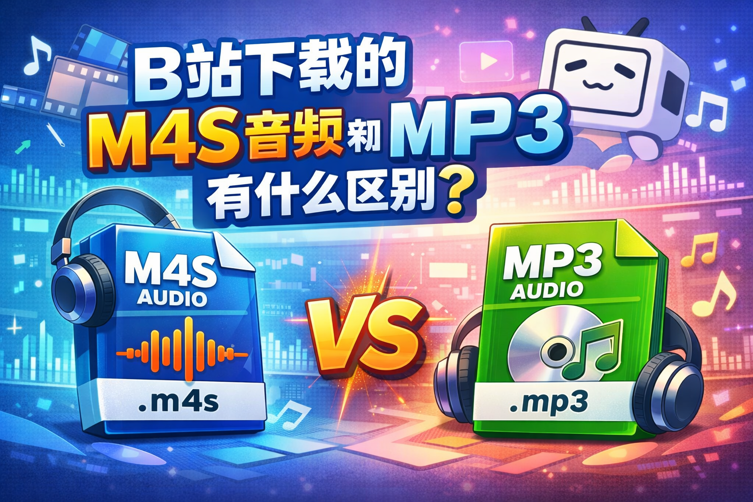 B站直接下载的 M4S 音频和 MP3 到底有什么区别？