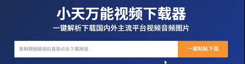 一键粘贴下载功能演示